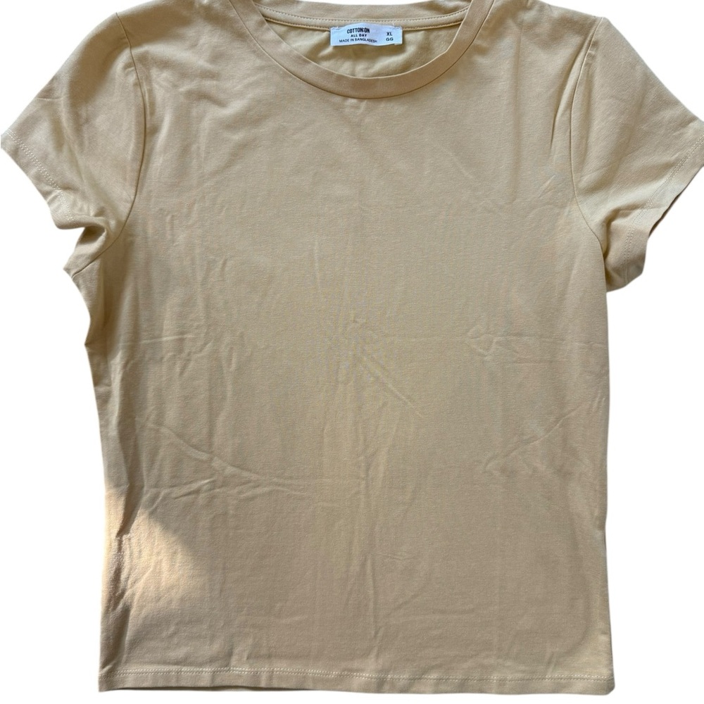 Mustard yellow cotton on short sleeve tee size XL